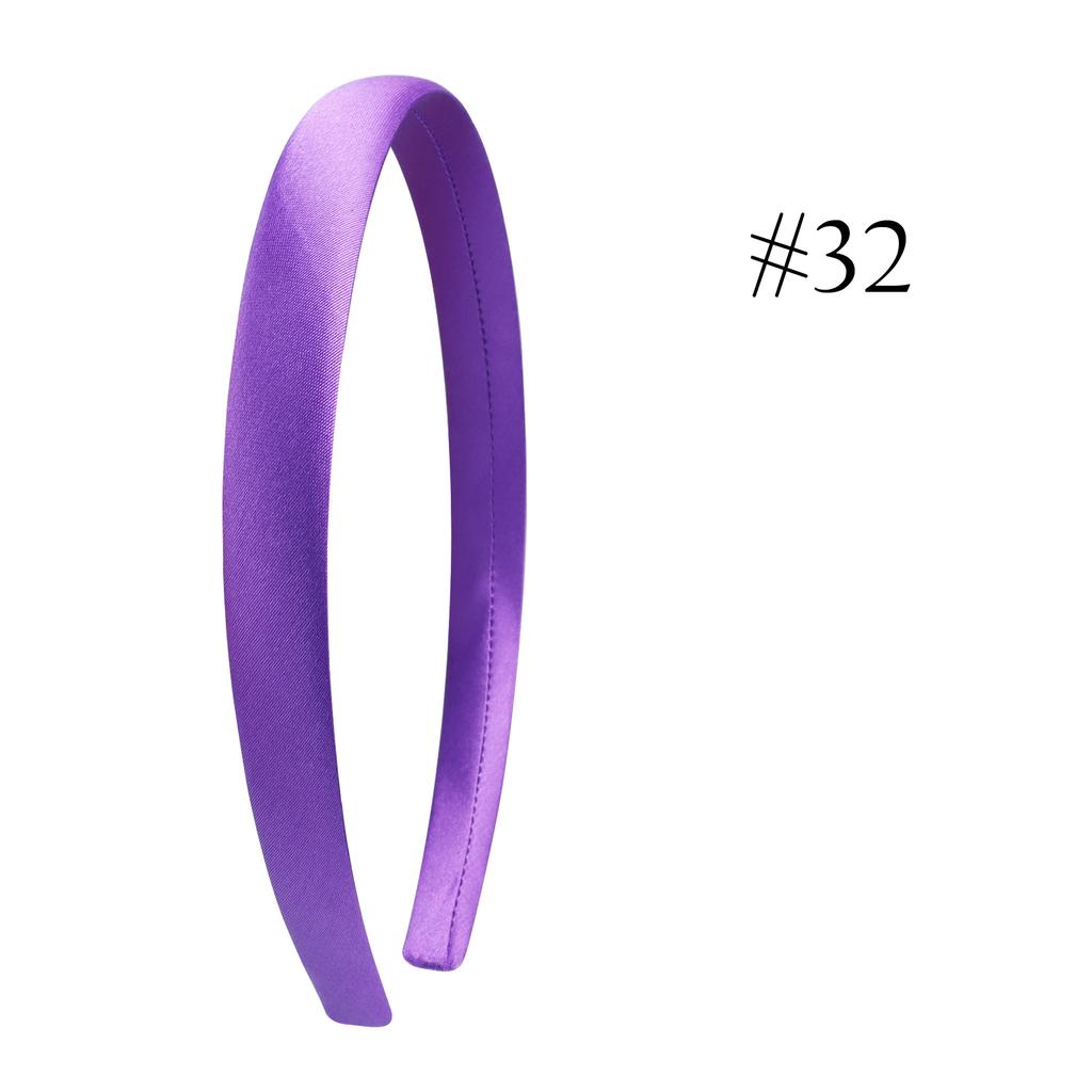 1,5 см Однотонные повязки на голову Сатиновая повязка для рукоделия Сделай сам Повязка для волос Красочные сатиновые повязки на голову для девочек и женщин