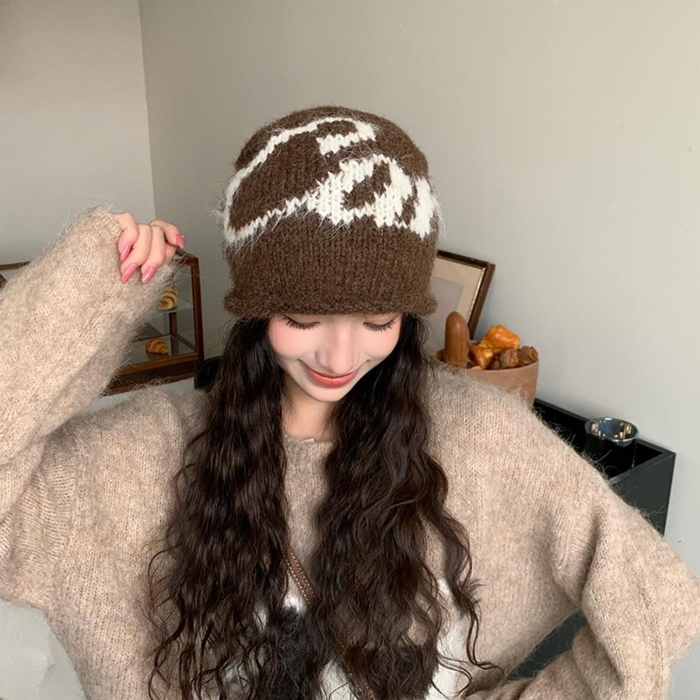 56cm To 58cm Head Circumference Knitted Beanie Hat Winter Beanie Hat Outdoor Cold Weather