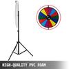 24” Color Prize Wheel Tripod Floor Stand Color Prize Wheel 14 Slots Dry Ease Fortune Spinner Fortune Spinning Game