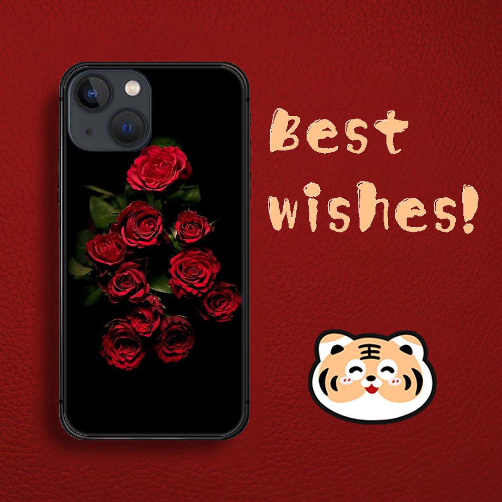 Красный чехол для телефона Rose Fashion Art для iPhone Samsung Galaxy Redmi Xiaomi Note S A 16 15 14 13 12 11 20 21 22 23 53 54 Pro Plus Ultra Силиконовый чехол