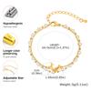 Exquisite Dolphin Imitation Pearl Bead Chain Bracelet for Women,Stainless Steel Double Layered Bracelets,Charm Jewelry Gifts
