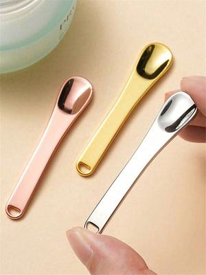 1/2/3/6 Reusable Cosmetic Spatulas And Mini Spoons, Suitable For Easy Application Of Face Cream And Lotion, Cosmetic Spatulas