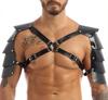 Harness with Shoulders Armors Simili Black