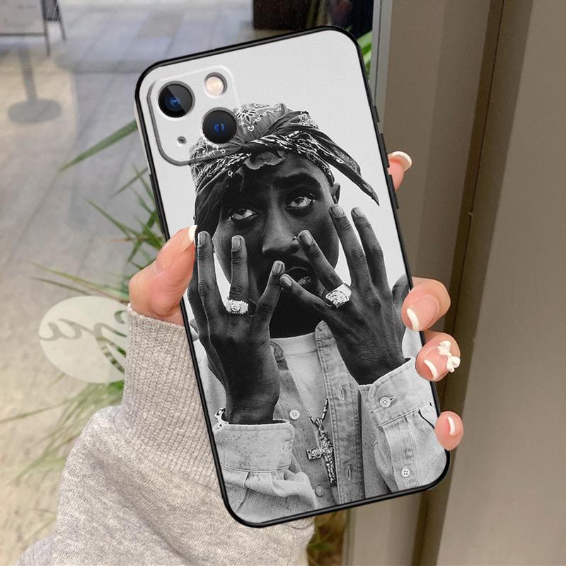 Рэпер 2pac Певец Тупак Чехол Для iPhone 16 Pro Max 15 14 12 11 13 17 Pro Max Plus 12 13 Mini 16e 17 Air Задняя крышка
