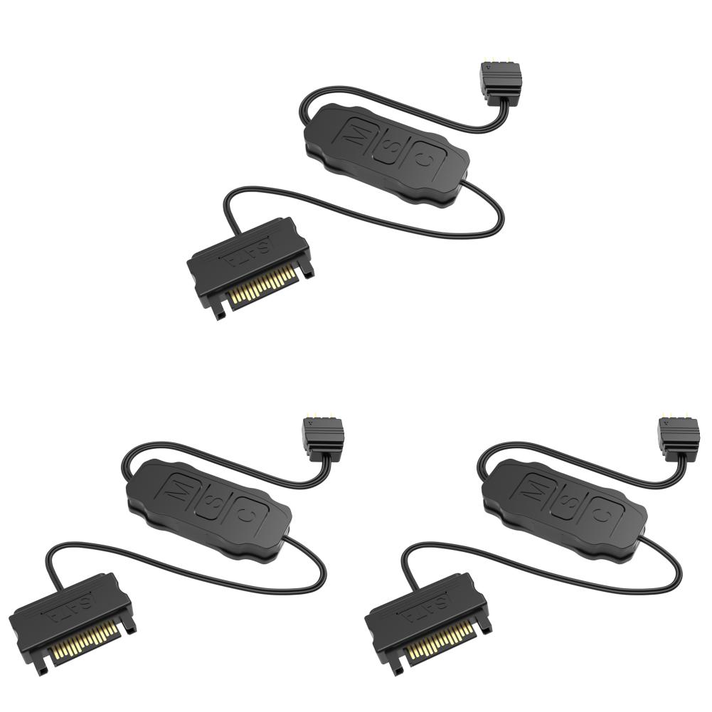 1-10 шт. 5V 3PIN ARGB Контроллер ARGB 5V 3PIN к SATA Интерфейс Удлинительный кабель RGB Синхронизация Кабель Контроллера для вентилятора ПК, светодиодной ленты