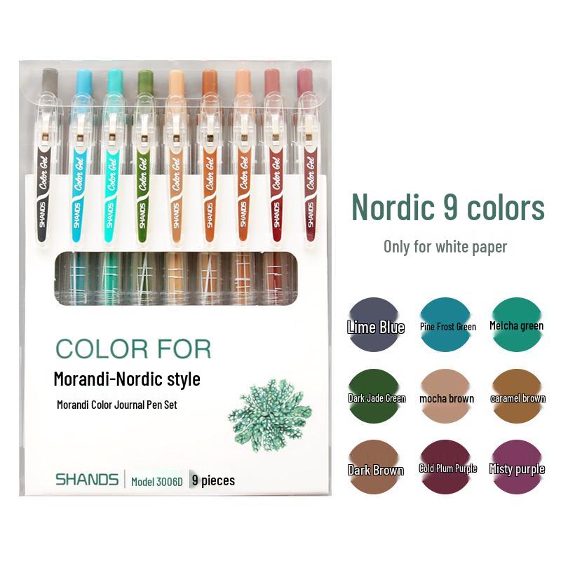 Ретро стержни для ручек в цветах Моранди: Нажимной тип, Нейтральные оттенки, Идеально для студентов, Ежедневников, Выделения и Канцелярия в японском стиле