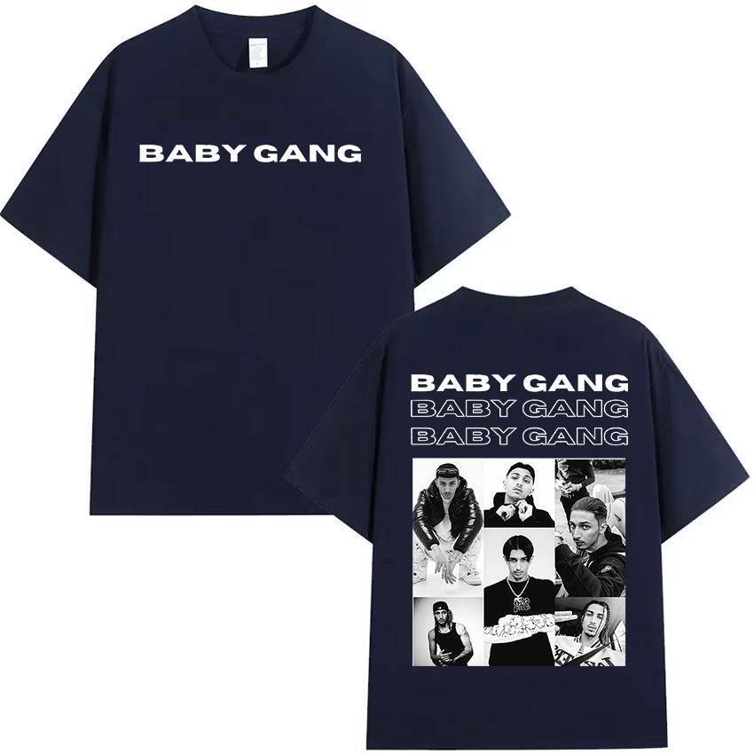 Rapper Baby Gang Album 2025 Merch Summer Mens Retro Fashion Cotton Tshirt Hip Hop Extra Large Tshirt Street Wear Y2K