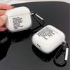 Подходит для AirPods 1/1/1/1 поколения pro1 прозрачный чехол для беспроводных Bluetooth-наушников Apple защитный чехол короткие предложения на английском
