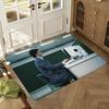 S-Severance Mark Scout Floor Mat Soft Thickened Absorbent Non-Slip Bedroom Living Room Door Mat Home Decor Flannel Rugs