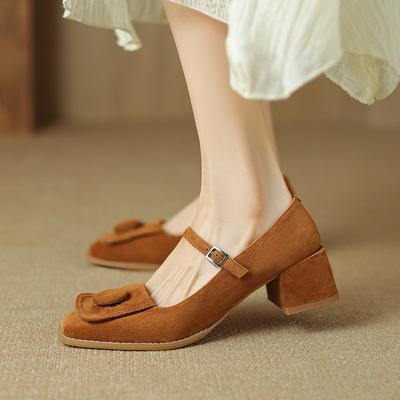 Туфли на каблуках 5 см из натуральной кожи для женщин, лаконичные туфли на каблуках для зрелых женщин, модные туфли на высоком каблуке для отдыха, размеры 34-39