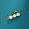 Ожерелье из бисера Sansheng III Transfer Light Luxury Niche Design Sense Hetian Jade Jewelry Premium Sense Accessories