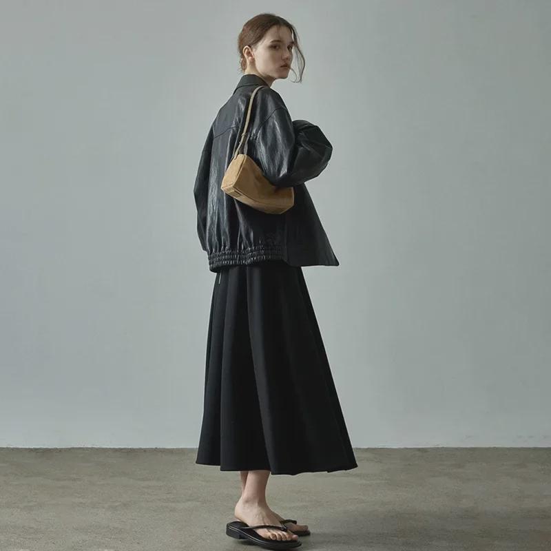 Женская дизайнерская кожаная куртка с узором - топ в стиле Niche