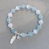 Opal Sea Blue Treasure Moonlight Bracelet Light Luxury Elastic Bracelet