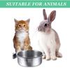 Food Box Stainless Steel Anti-gnawing Bird Feeder Pet Feeder Food Water Feeding Bird Food Cup