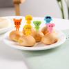 7/10Pcs Fruit Fork Anti-scratch Burr-free Comfortable Grip Non-breakable Non-slip Cute Cartoon Animal Shape Bento Stick