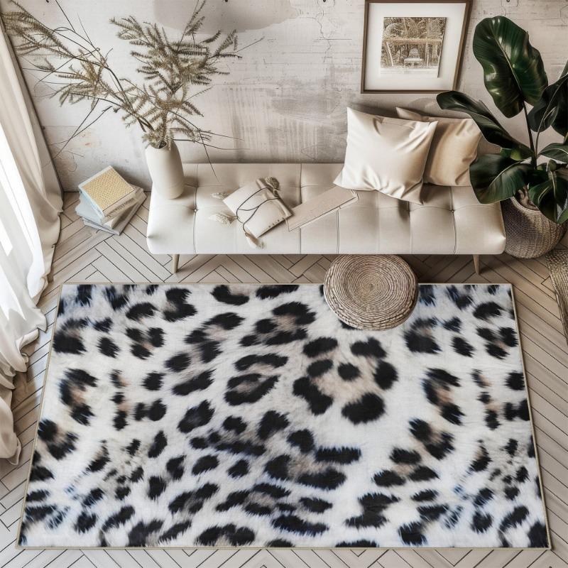 Современный ковер для гостиной с леопардовым узором Стильный домашний декор Ковры Моющиеся коврики для балкона, коридора, ванной комнаты Противоскользящий коврик