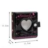 Новый Kawaii Love Heart Butterfly Карманный блокнот Kpop Фотокарта DIY Книга Журнал Дневник Планировщик Пуля Школьные канцелярские принадлежности