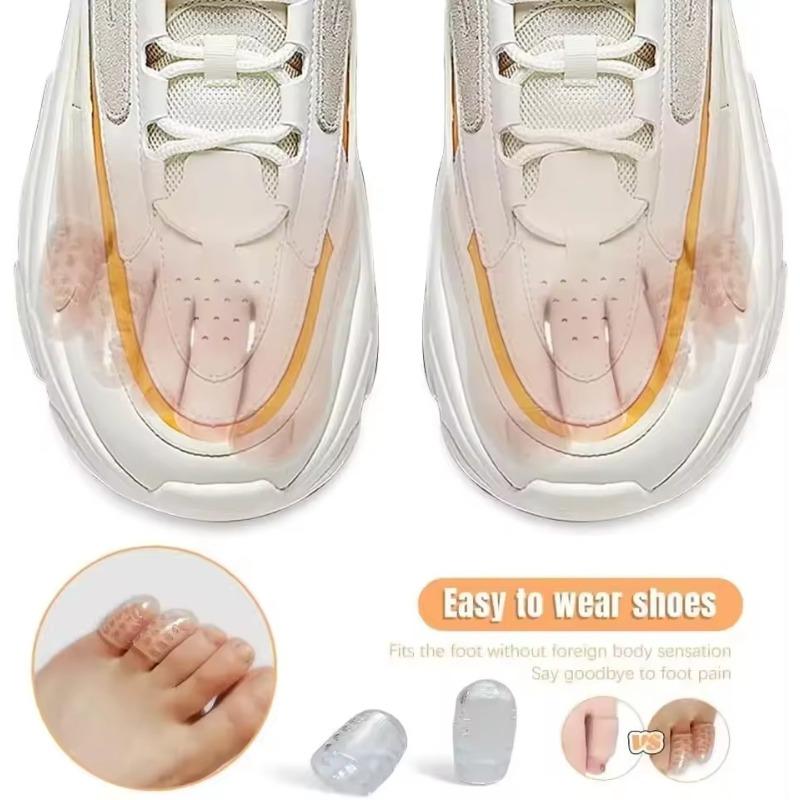 Прозрачные мягкие силиконовые накладки на носки, дышащие, антифрикционные, защитные накладки на носки, предотвращающие появление мозолей, потоотталкивающие, уход за ногами