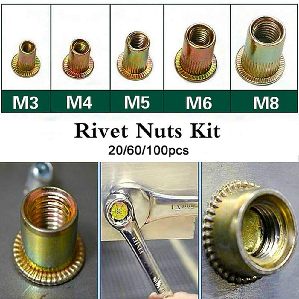 Size Collocation Insert Nutsert Cap Home Improvement Hardware Flat Head Nuts Fastener Rivet Nuts