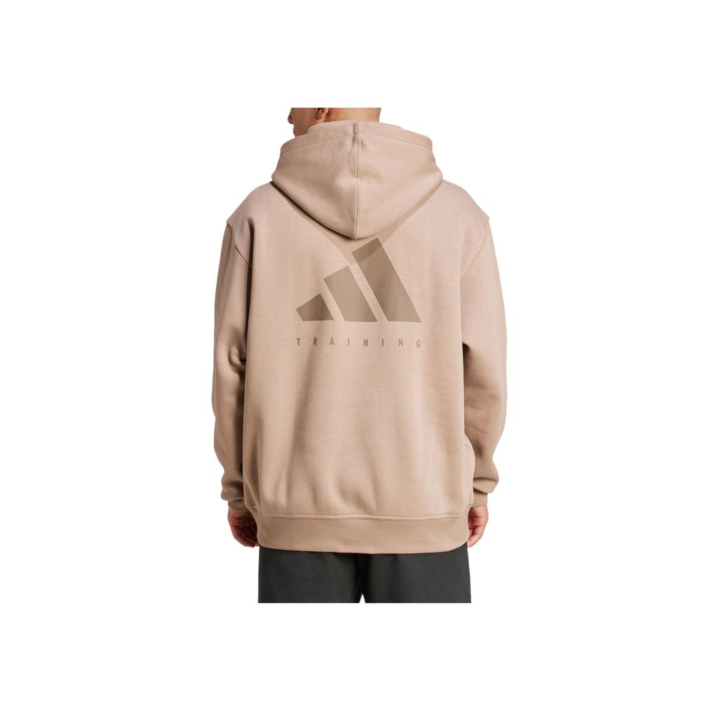 adidas Мужская толстовка Power Oversized Comfortable Loose Hoodie Khaki JZ6250