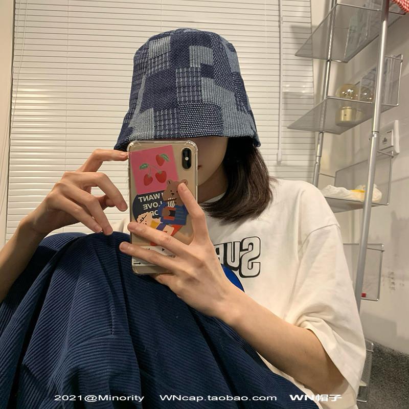 Всесезонная молодежная джинсовая панама Женская модная кепка в уличном стиле Солнцезащитная