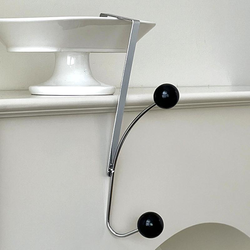 1 шт. крючок для хранения железа кремового цвета, практичный крючок за дверью, не требующий пробивки, крючок для пальто и шляпы