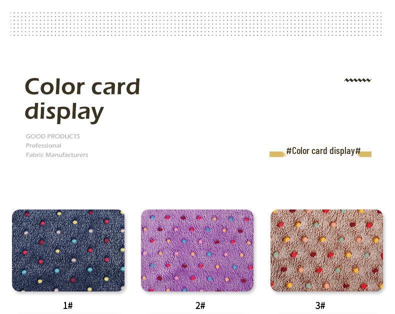 Coral Velvet Polka Dot Trendy Cotton Slip Toy Fabric