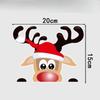 Hot Selling Car Stickers Christmas Santa Claus Elk Cartoon Car Body Glass Window Decoration Stickers