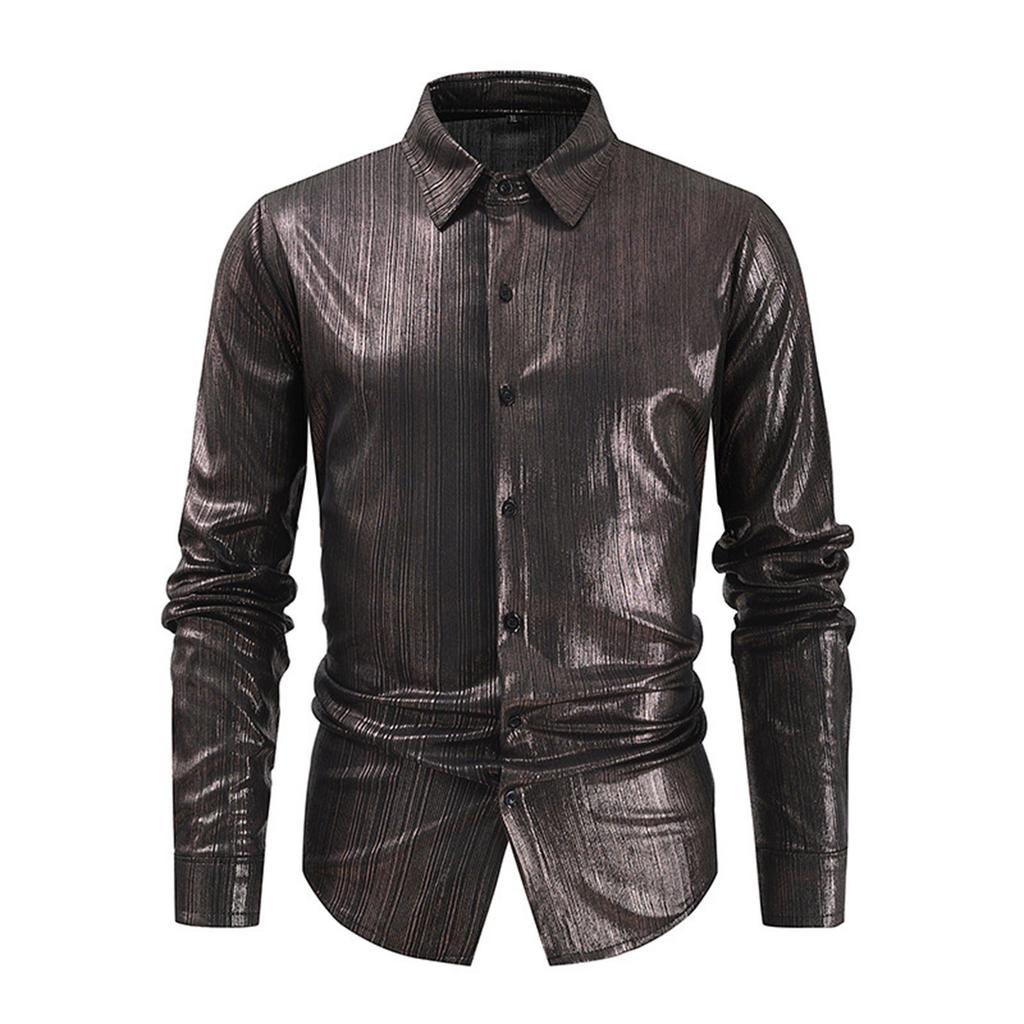 Мужские однотонные рубашки с длинными рукавами на пуговицах. Мужские повседневные модные рубашки с длинными рукавами.