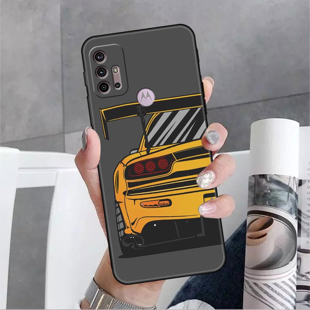 Мягкий чехол с изображением японских спортивных автомобилей JDM для Motorola G60 G30 Edge 20 30 G22 G9 Play G52 G8 G9 Power G50 One Fusion, чехол для телефона