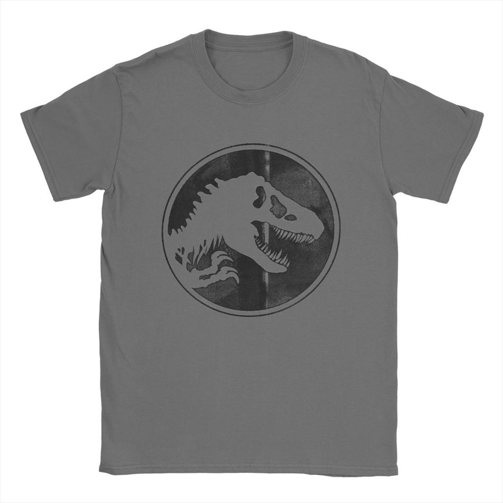 Мужская футболка Jurassic World Dominion из чистого хлопка, забавная футболка с коротким рукавом и круглым вырезом, взрослая футболка