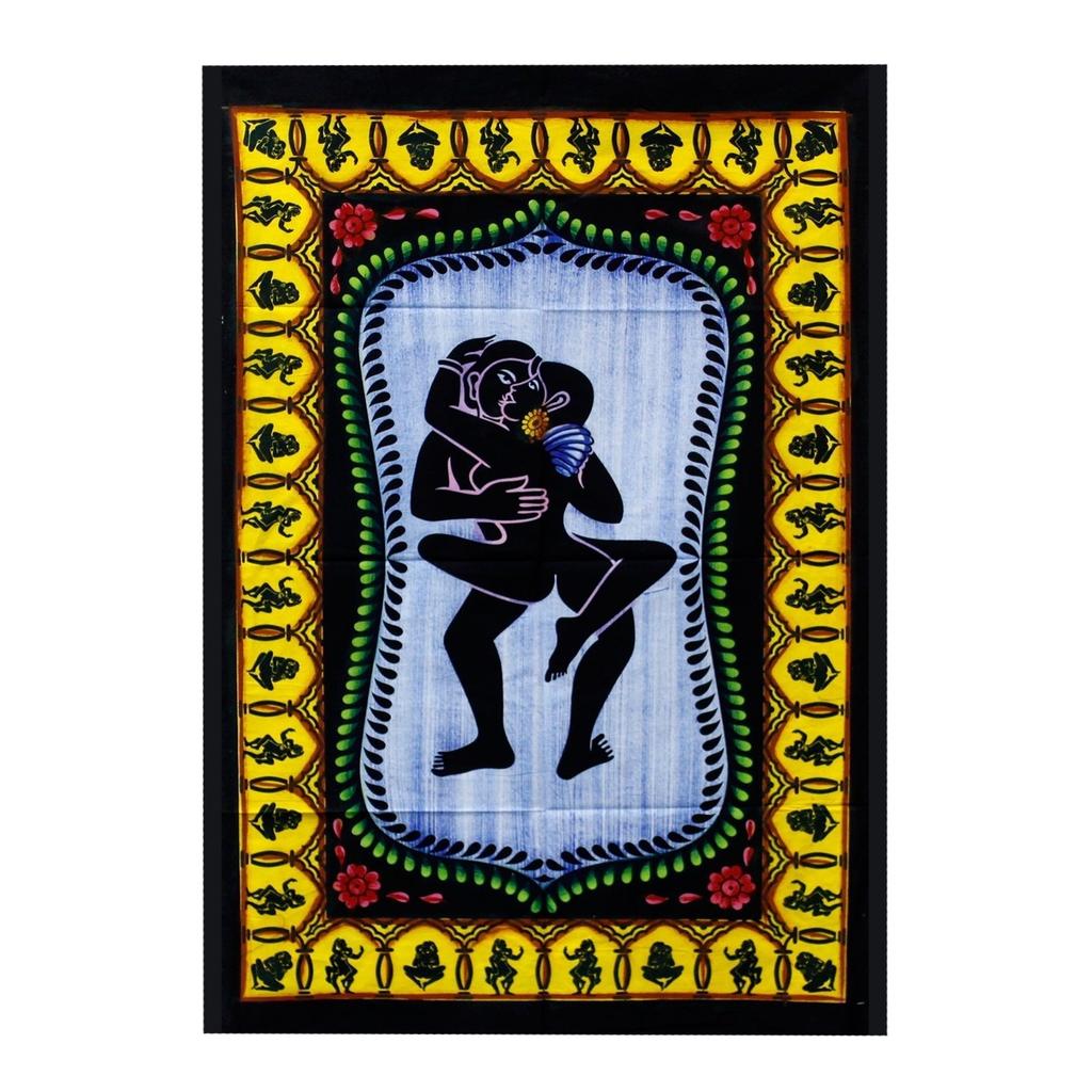 Kama Sutra Wall Art Handbrushed Cotton