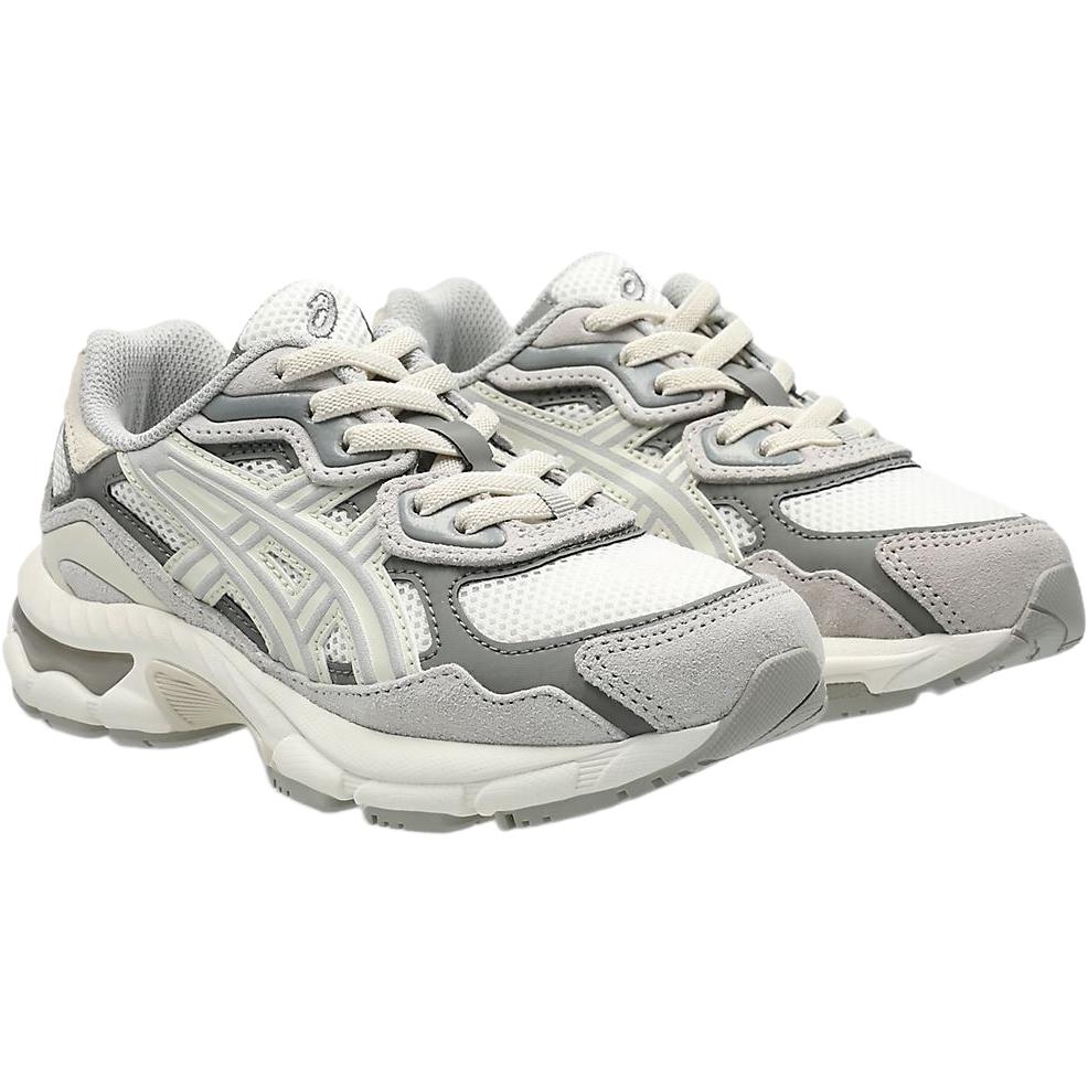 Asics GEL NYC Классические и универсальные низкие детские беговые кроссовки Серые Дети Возраст 3-7 Лет 1204A176-100
