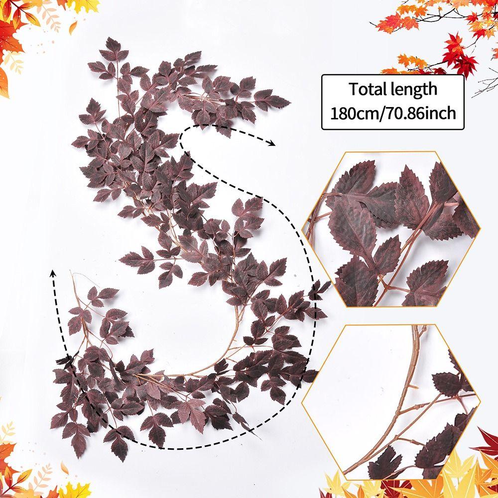 Multi-size Faux Autumn Vine Multicolor Simulation Maple Leaves Garland  Autumn Season