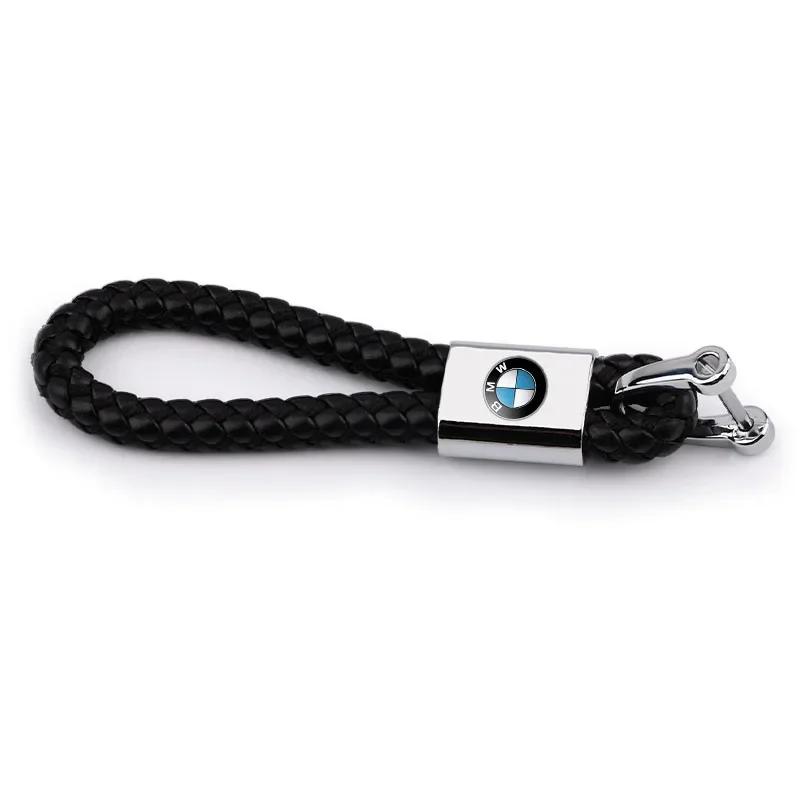 BAAA1 1Pcs Metal Car Key Chain Key Ring Key Lanyard Car Emblem Styling For BMW M Performance M2 M3 M5 320 325 E28 E30 E34 E36 E39 E46