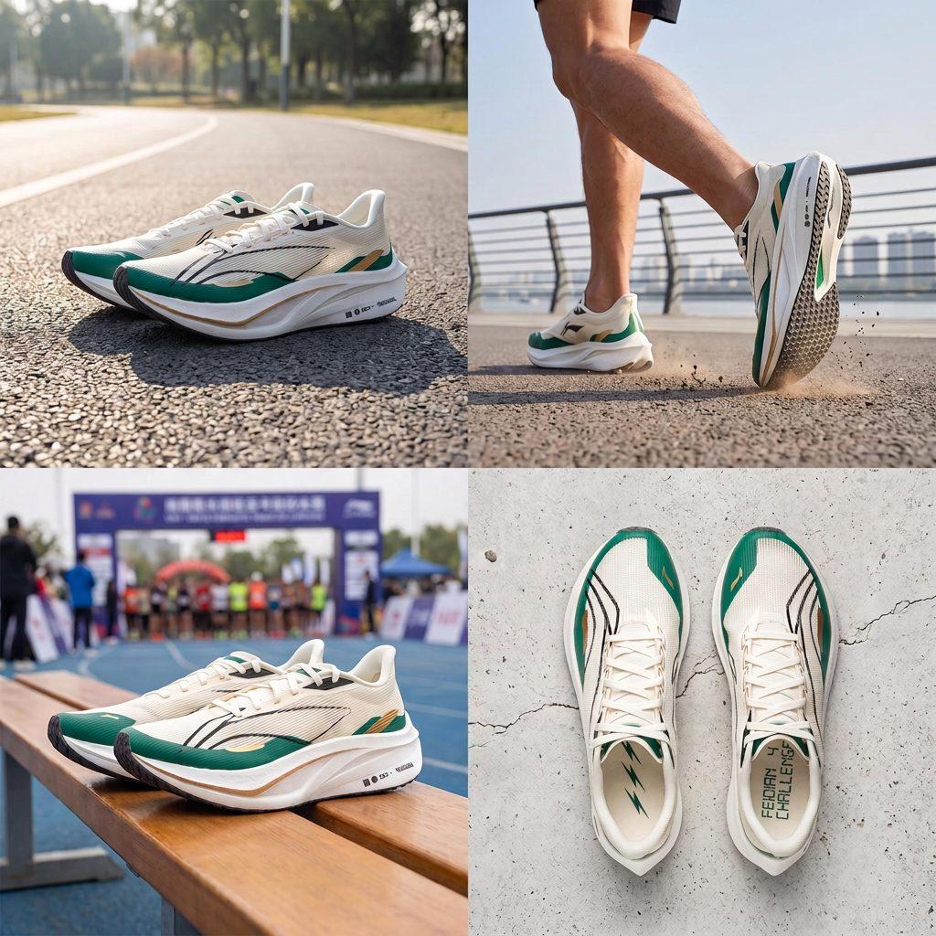 Li Ning Feidian 4 Challenger Текстиль, ТПУ Низкие Углеродная Пластина Бег на Длинные Дистанции Гонки Беговые Кроссовки Мужские ARMU005-26