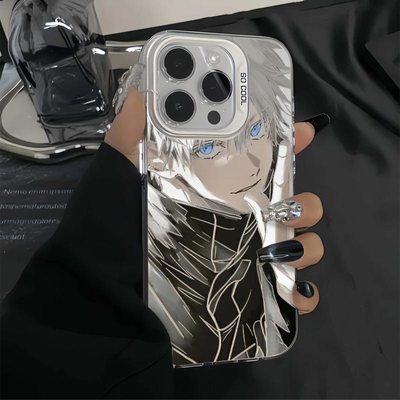 Новый Аниме Wujo Wu Чехол для Мобильного Телефона iPhone17promax 16 Матовый Гальванический 15 Цвет Серебристый IMD Защитный Чехол