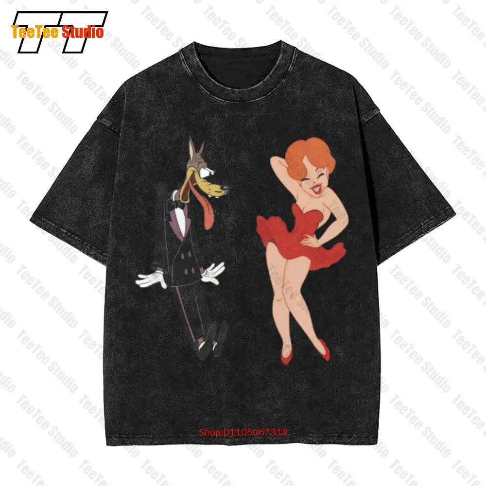 Big Bad Wolf & Red Hot Riding Hood Tex Avery Mgm Cartoon Vintage Oversized T-Shirt GB8M