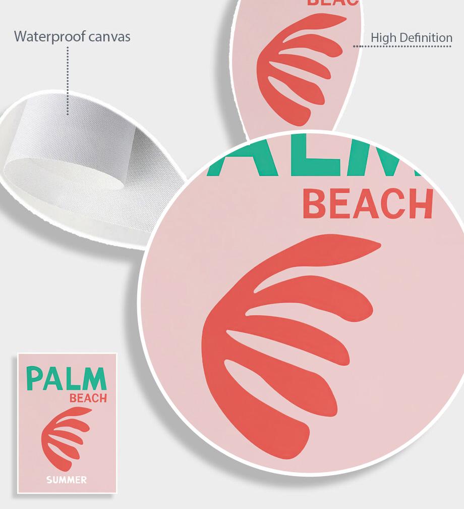 Знаменитый Город Путешествий Майами Бонди Пальмы Капри Настенное Искусство Холст Живопись Абстрактные Постеры Принты Картины Для Гостиной Домашний Декор