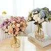 Simulated Flowers Bunch Real Touch No Withering Fake Flowers Centerpiece Table Wedding