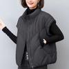 Women's Down Cotton Vest Autumn Winter Loose Fashion All-match Warm Sleeveless Waistcoat Female Tops