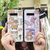 Lanyard Dirt-resistant Phone Case For Samsung Galaxy S10 5G/SM-G977N Soft Case Waterproof Wristband Anti-dust Cartoon