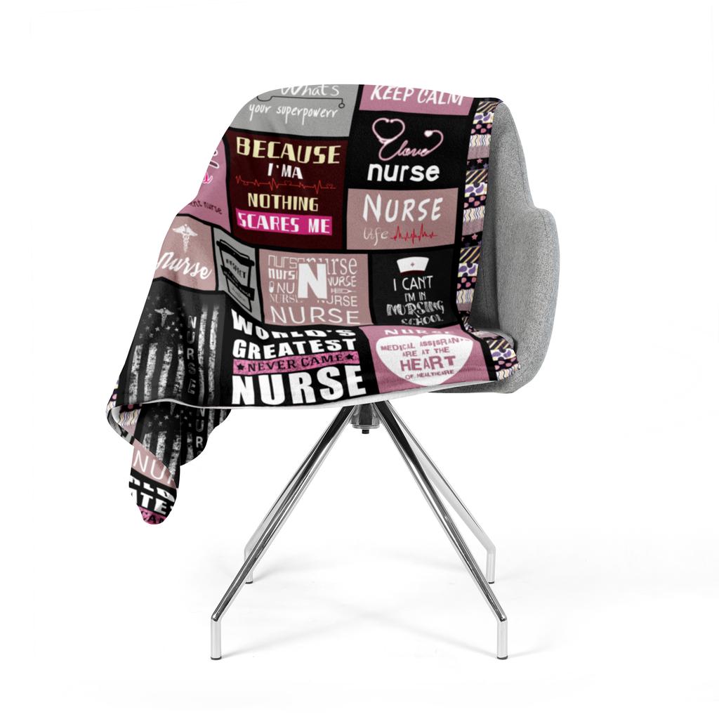 Blanket Nurses Week Appreciation Nursing Student Graduation Birthday Gift Gifts for Women Nurses Blanket Soft Warm Flannel Throw