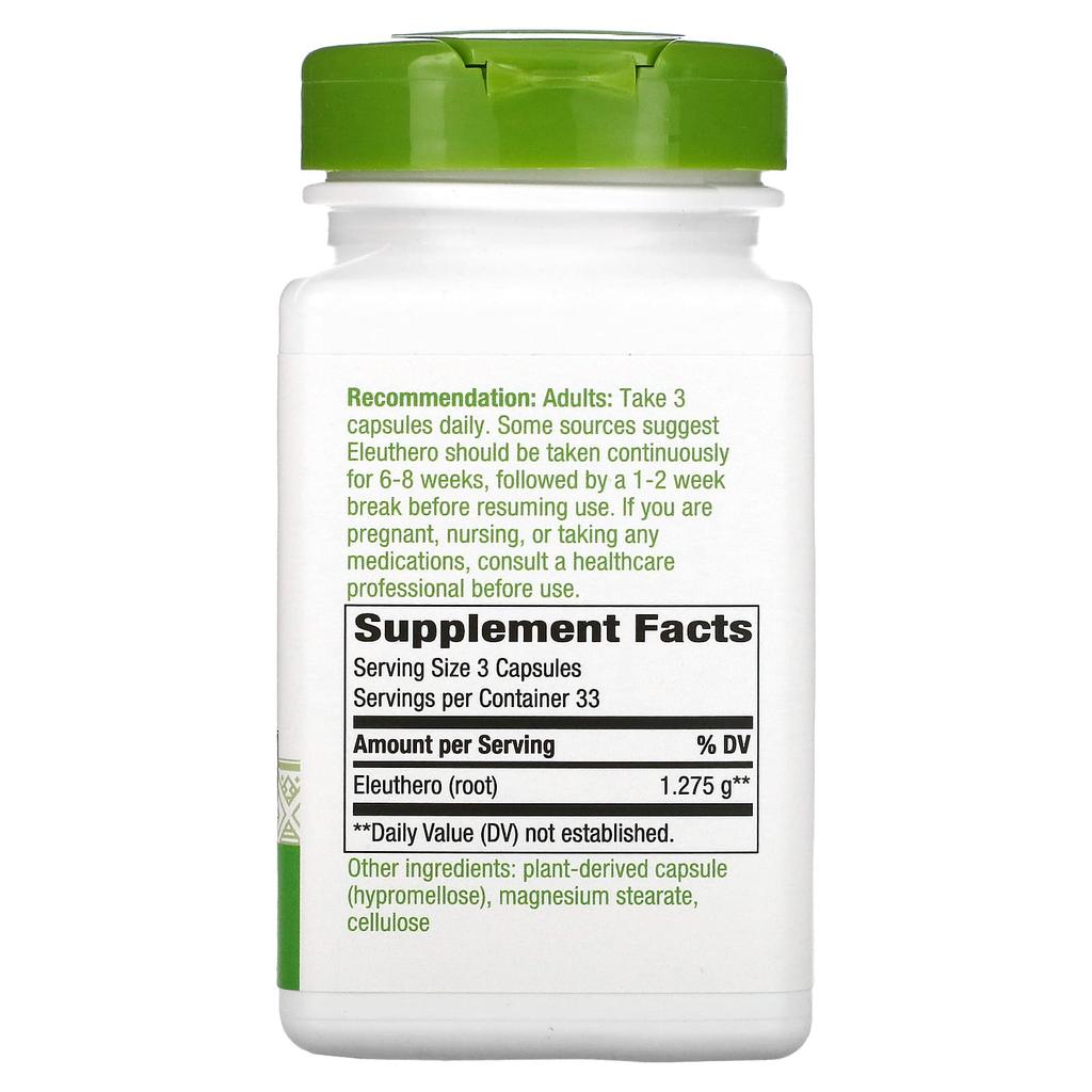 Nature's Way Siberian Acanthus Root, 1,275 Mg, 100 Veggie Capsules (425 Mg Per Capsule)