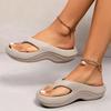 Thick Platform Eva Flip Flops For Women 2025 Summer Clip Toe Non Slip Beach Sandals Woman Comfortable Soft Sole Cloud Slippers
