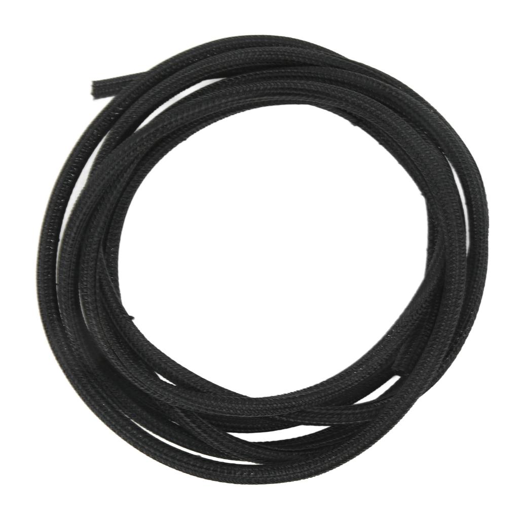 5mm 0.2in Black Cord Protector Self Wrapping Wire Loom High Temperature Resistant Cable Sleeve for RV Boat 3meter 10ft