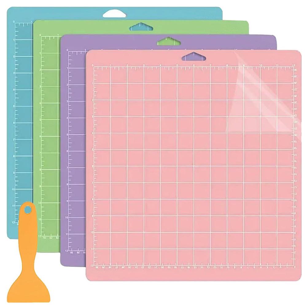 4 шт. Нескользящий коврик для резки с 1 шт. скребком для шитья, квилтинга и рукоделия