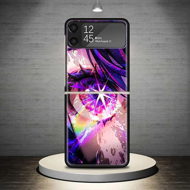 Чехол для телефона Oshi No Ko для Samsung Galaxy Z Flip 7 6 5 4 3 5G Ударопрочный чехол Z Flip7 Flip6 ZFlip5 Flip3 Flip4 Роскошный корпус Gala