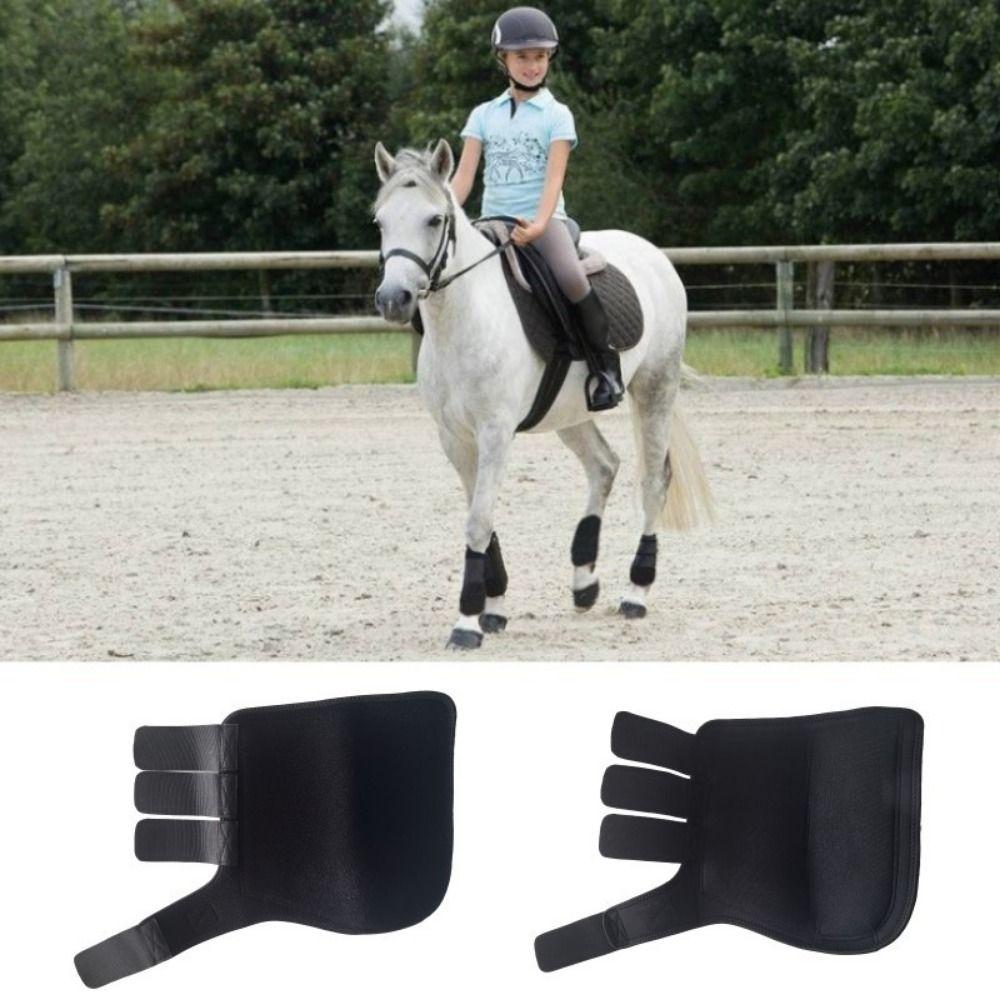 4pcs/set 3 Size Horse Sport Boots Set Colorful Leg Protective Support Gear  Protect Horse Legs