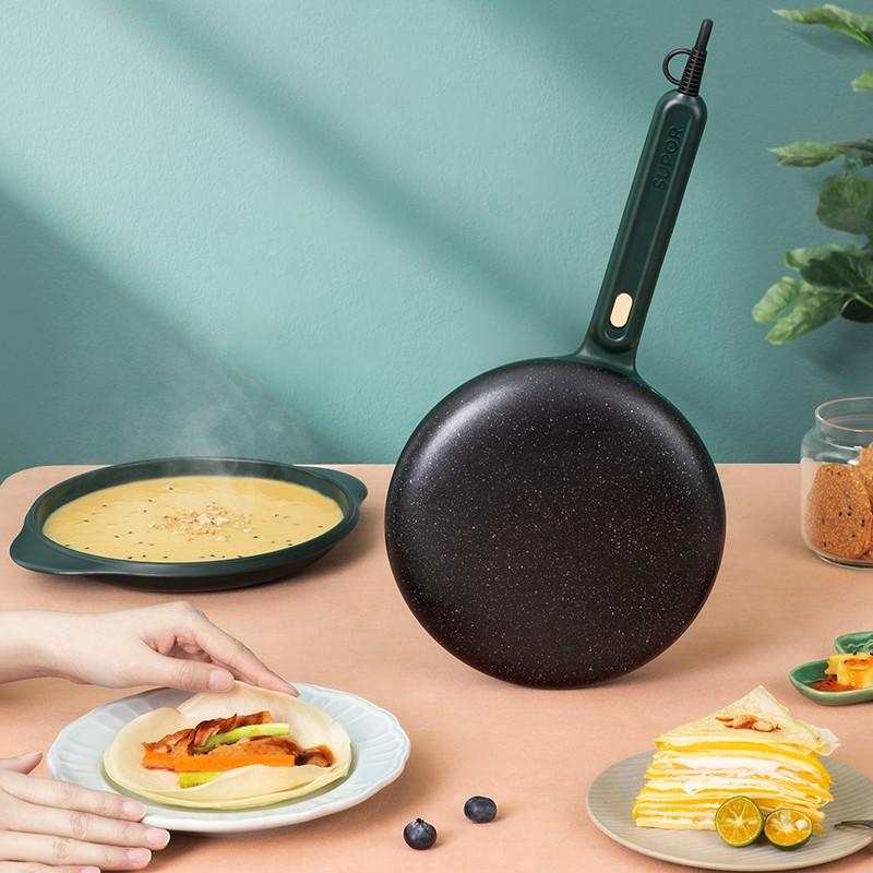 Compact Electric Crepe & Spring Roll Maker Pancake Griddle Machine